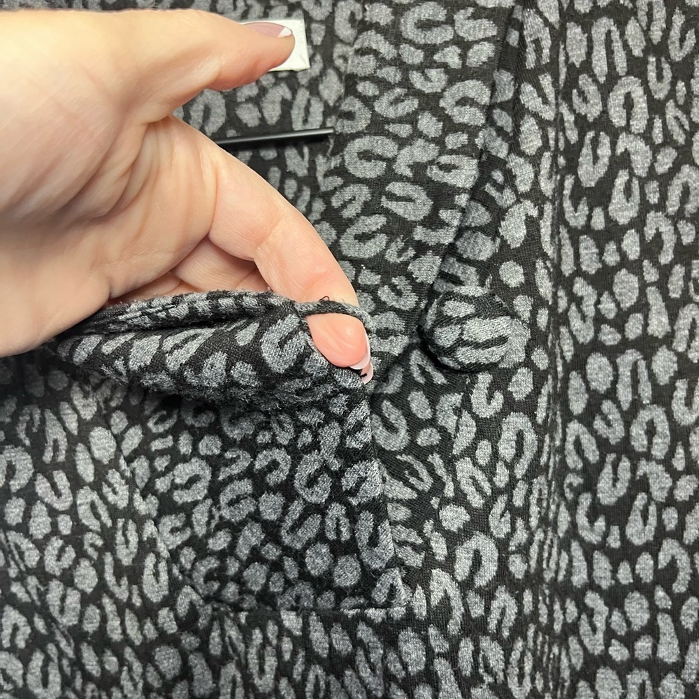 Calvin Klein Gray and Black Animal Print Sheath Dress - Picture 11 of 16